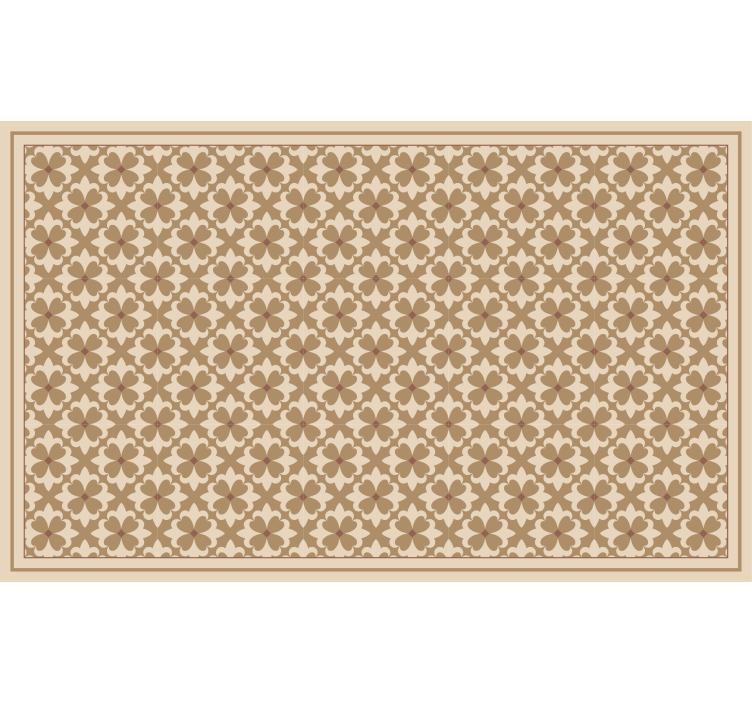 Estore de rolo bege padrão quadrado vintage - TenStickers