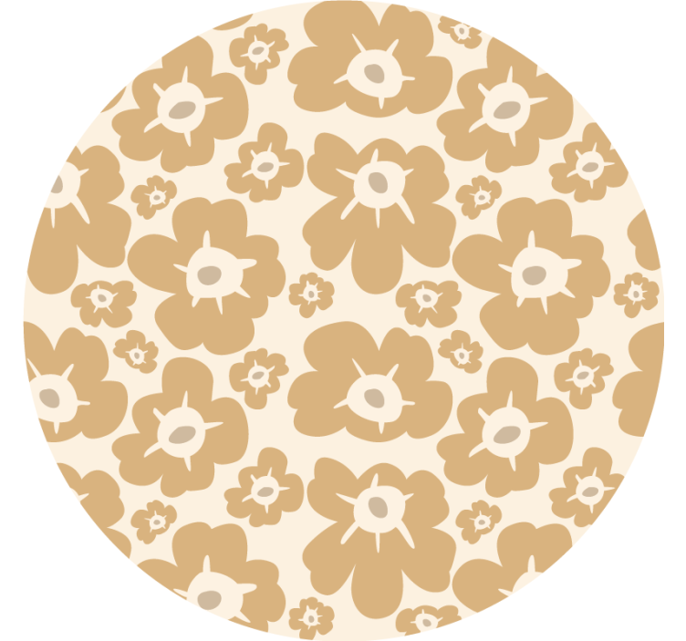Estore de rolo bege papoulas bege - TenStickers