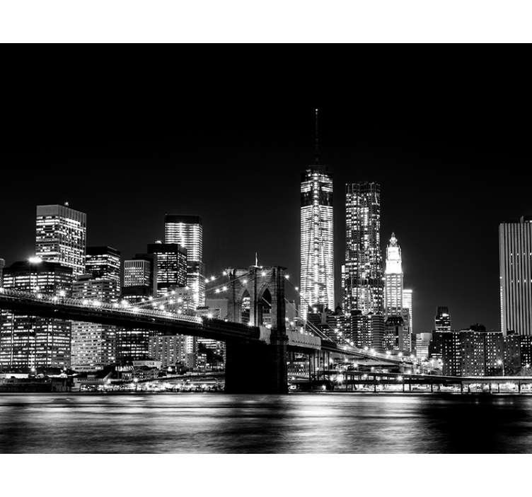 Estore de rolo cinzento fotomural nova york rio este - TenStickers