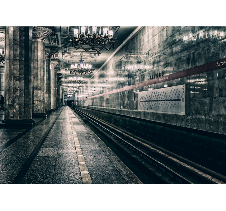 Estore de rolo cinzento plataforma metro - TenStickers