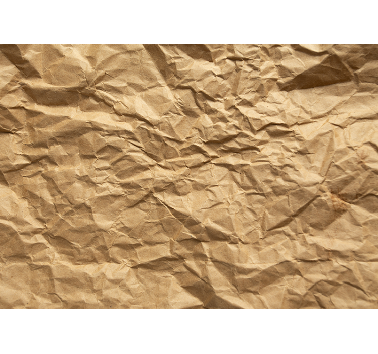 Estore de rolo bege papel kraft marrom amassado - TenStickers