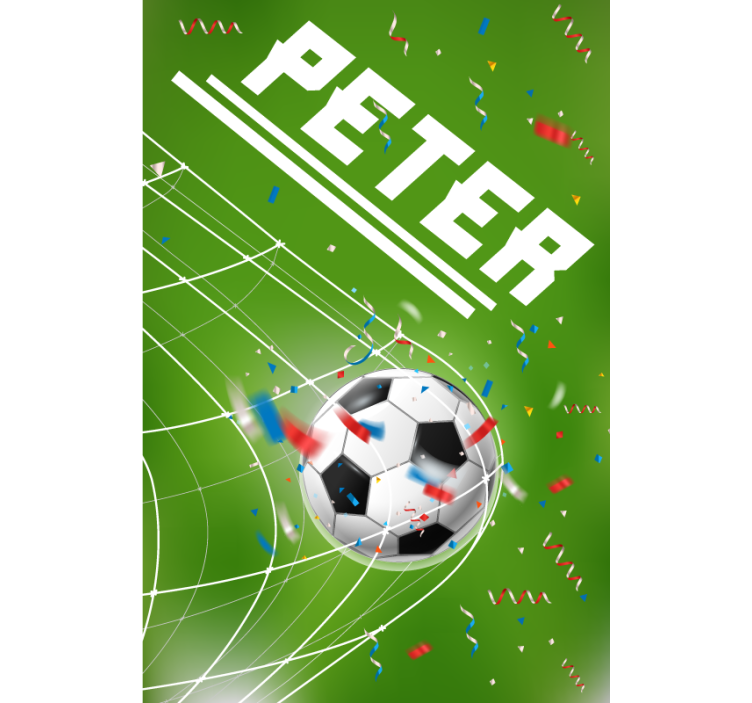 Gol de pontuação cortina de janela impressa personalizada - TenStickers