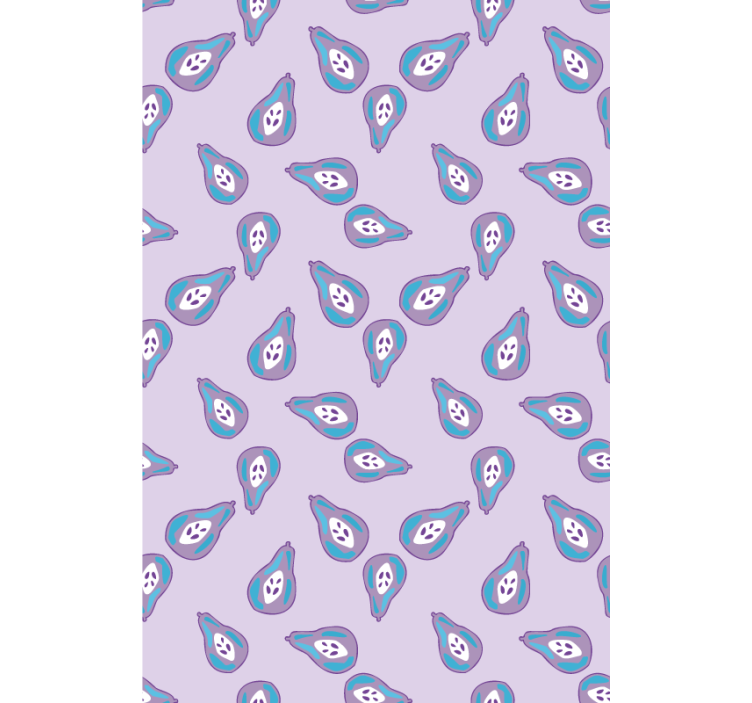 Peras com padrão de frutas e vegetais cegos - TenStickers