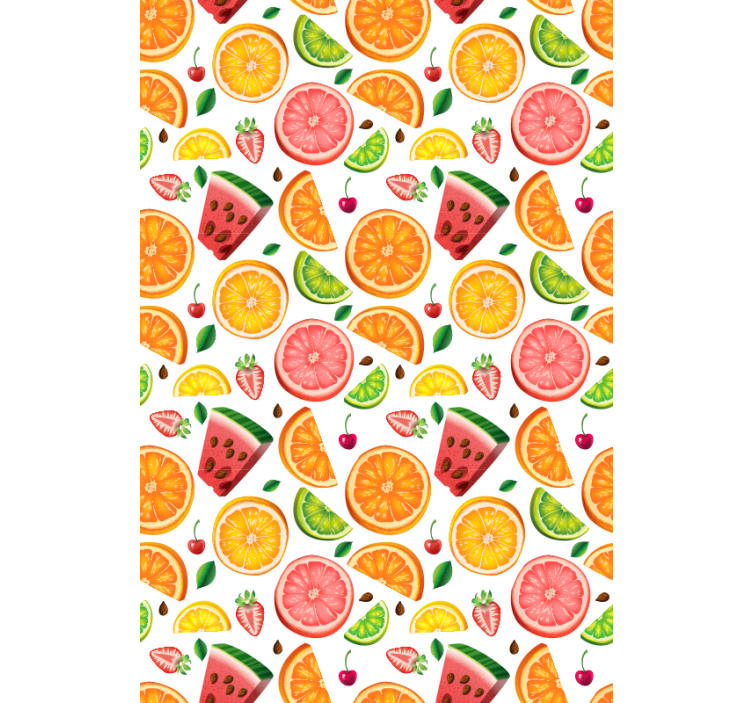 Estore de rolo frutas e verduras padrão de melancia cítrica - TenStickers