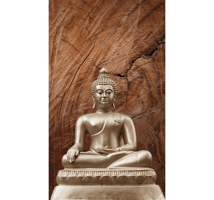 Estor de madeira buddha zen marrom - TenStickers