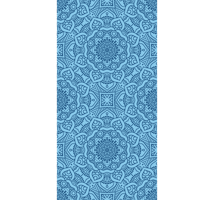 Azul mandala zen tema cego - TenStickers