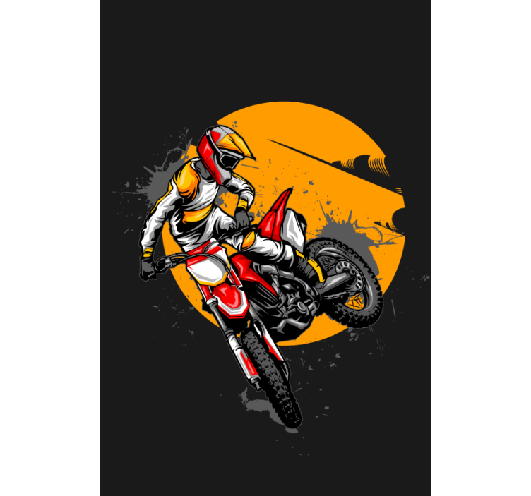 Moto divertida esportes cegos - TenStickers