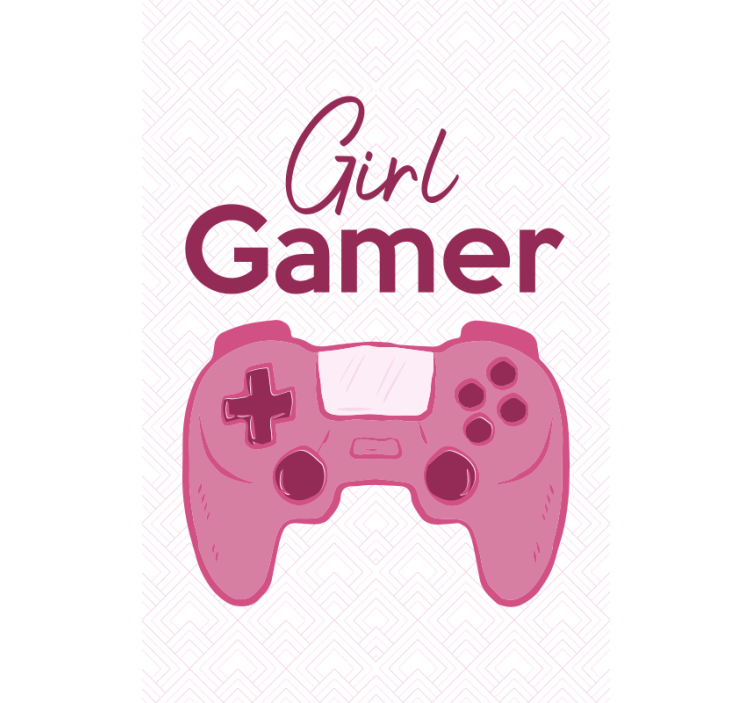 Garota gamer geek rosa cega - TenStickers