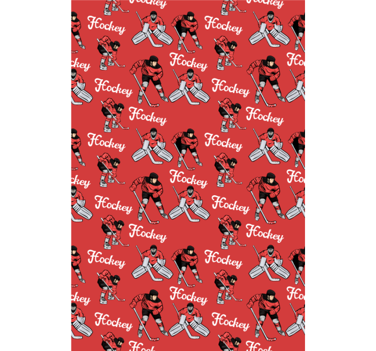 Estore de rolo de desportos impressão de jogadores de hóquei - TenStickers