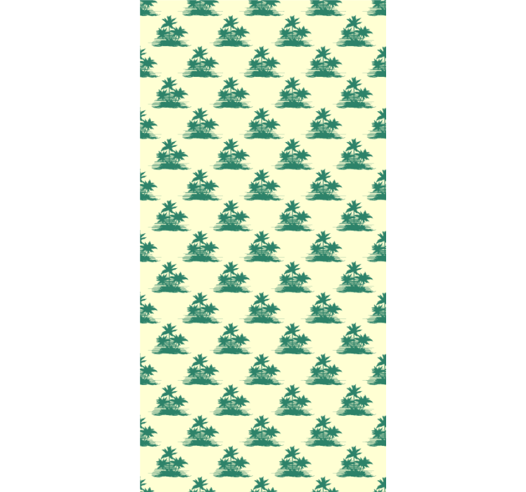 Estores de rolo de árvores silhuetas de palmeiras tropicais - TenStickers