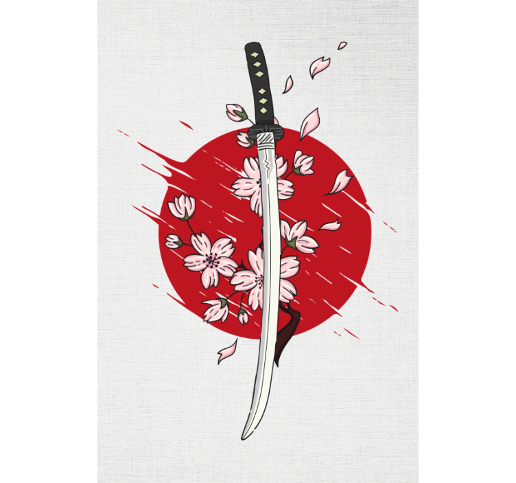 Espada japonesa e estor original sakura - TenStickers