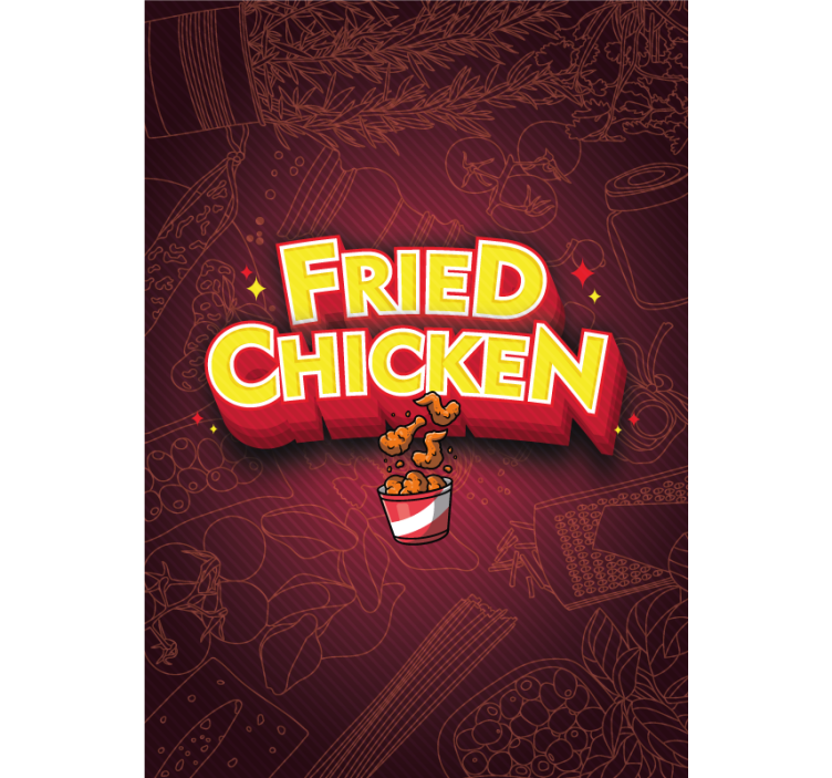 Grafite taco frango frito animal cego - TenStickers