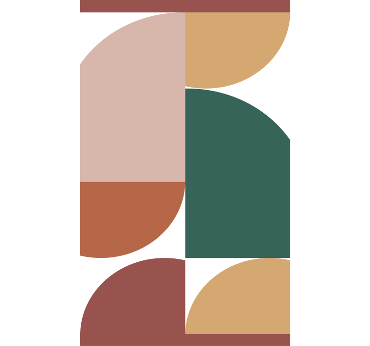 Pintura cega de arte geométrica padrão abstrato - TenStickers