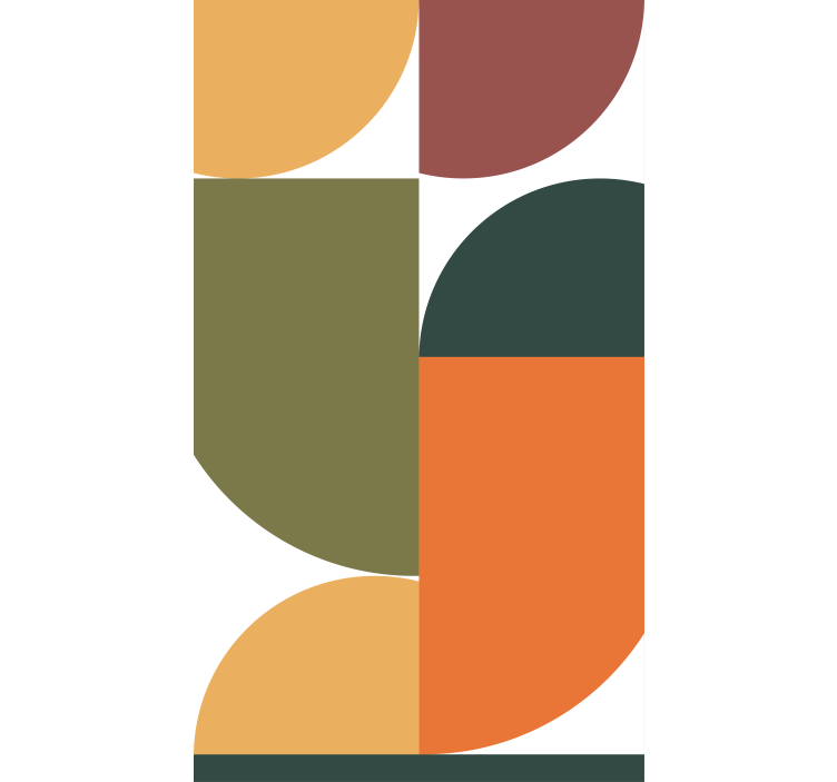 Arte geométrica abstrata pintura cega - TenStickers