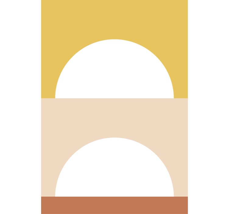 Estore de rolo modernos círculos do sol nascente - TenStickers