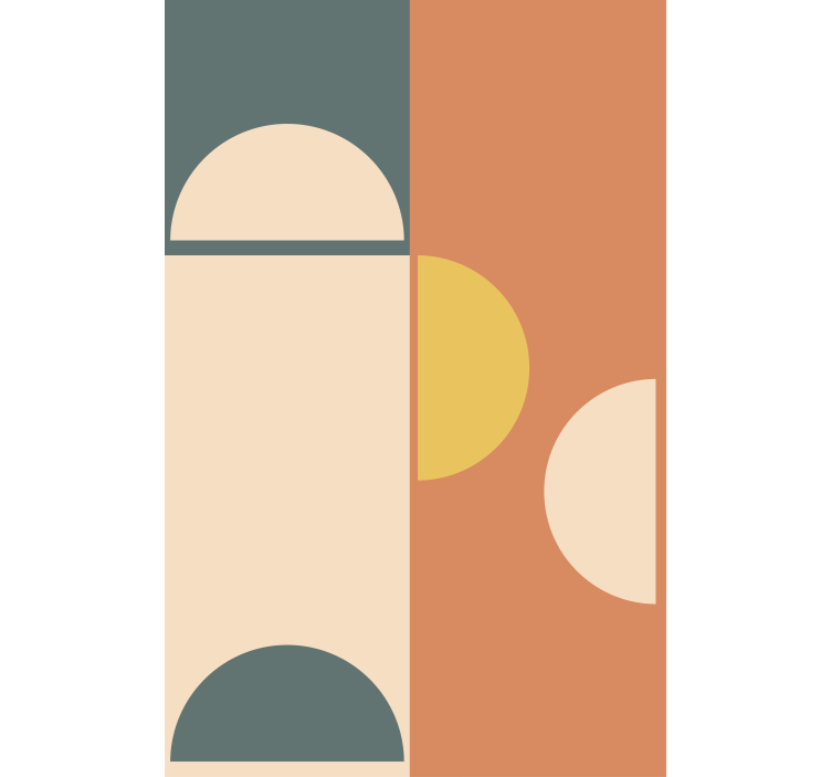 Estore de rolo modernos padrão de círculo geométrico - TenStickers