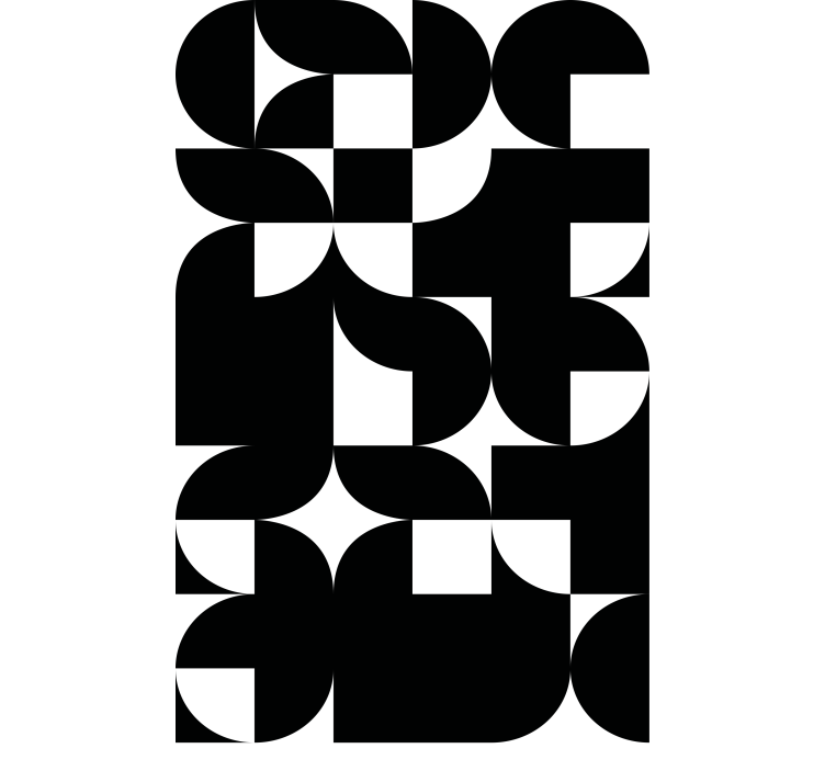 Estore de rolo modernos arranjos geométricos energéticos - TenStickers