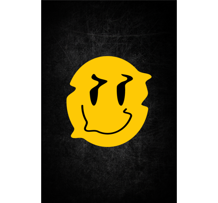 Estore de rolo frikis desenho de rosto sorridente - TenStickers