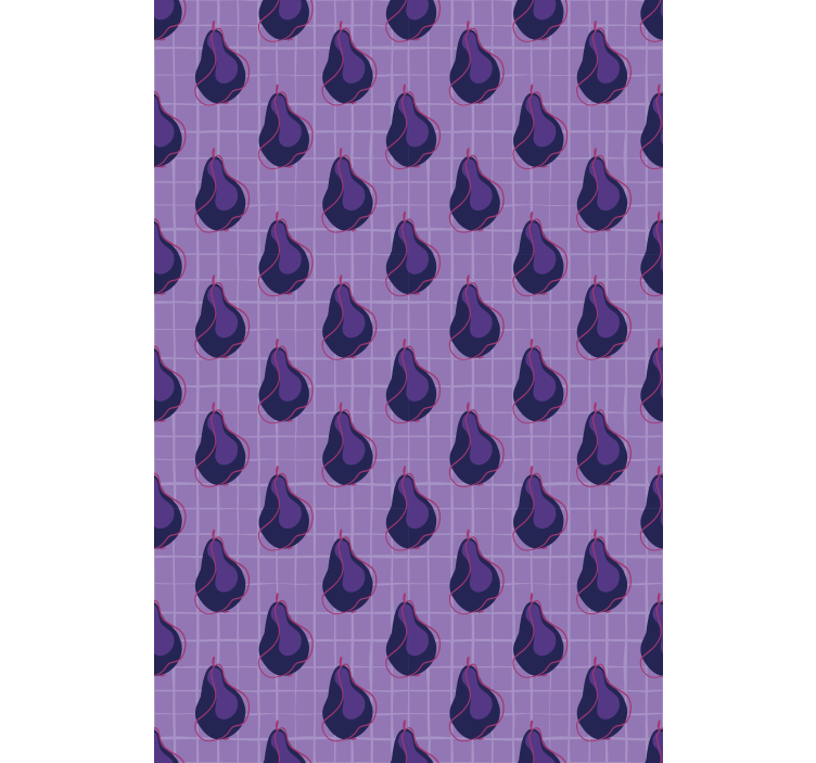 Estore de rolo frutas e verduras design de padrão de figo - TenStickers