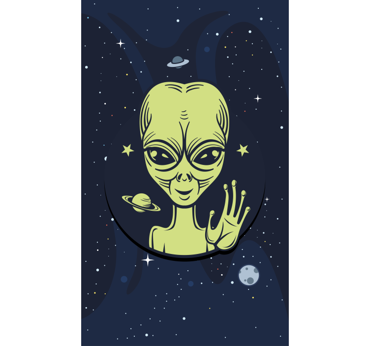 Estore de rolo frikis alienígena no espaço - TenStickers