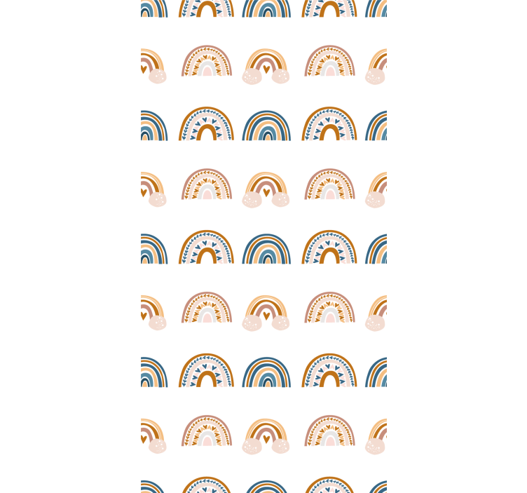 Padrão de cego do arco-íris de outono desenhado à mão - TenStickers