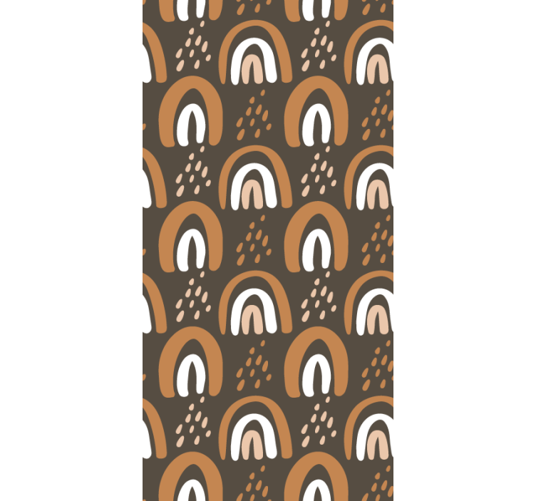 Estore de rolo infantil arco-íris terrosos pintados - TenStickers