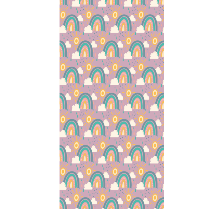 Estore de rolo infantil arco-íris e sóis - TenStickers