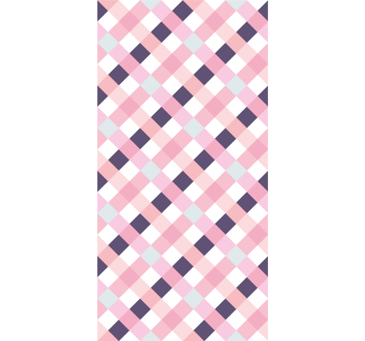 Estore de rolo modernos harmonia de padrão de diamante - TenStickers