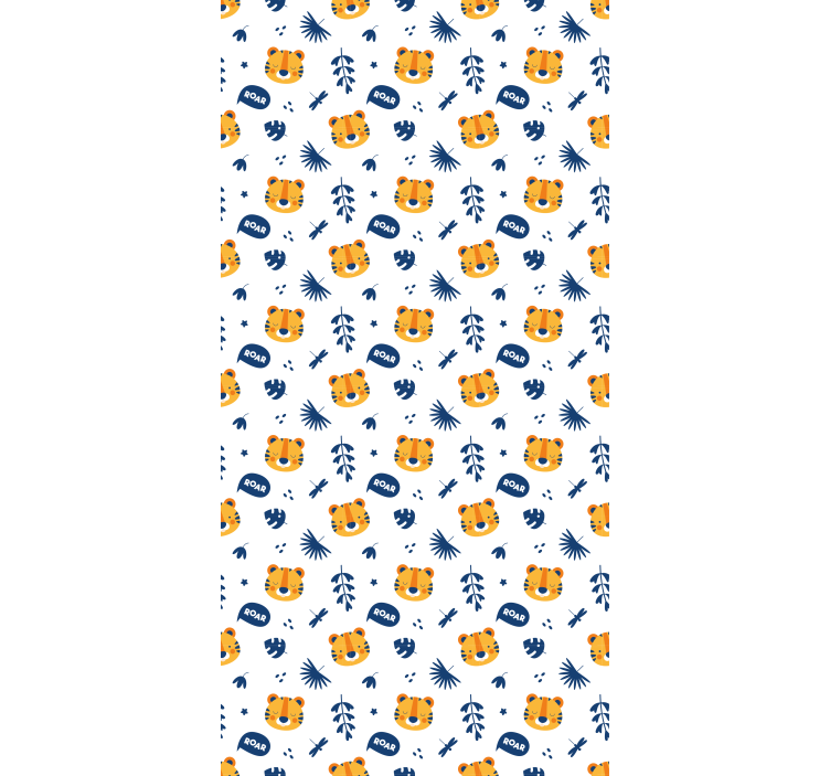 Estore de rolo quarto de bebé rostos de tigre bebê - TenStickers