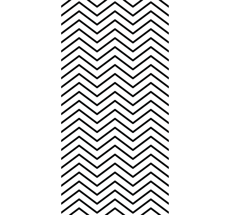 Estore de rolo modernos design com padrão chevron - TenStickers