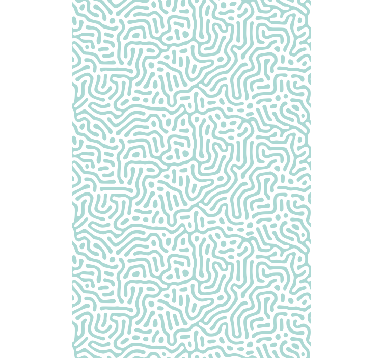 Padrão verde e branco da natureza e cego para plantas - TenStickers