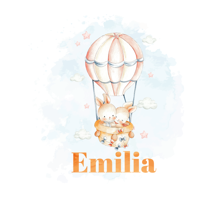 Balão pastel com animais doces cegos - TenStickers