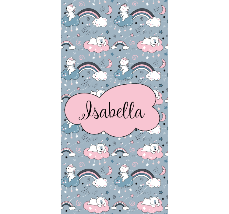 Ursos de pelúcia nórdicos estor impressa personalizada - TenStickers