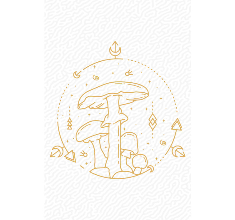 Estor cogumelos e geometria - TenStickers