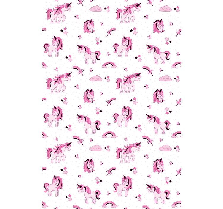 Doodle estilo unicórnio mundo vários animais cegos - TenStickers