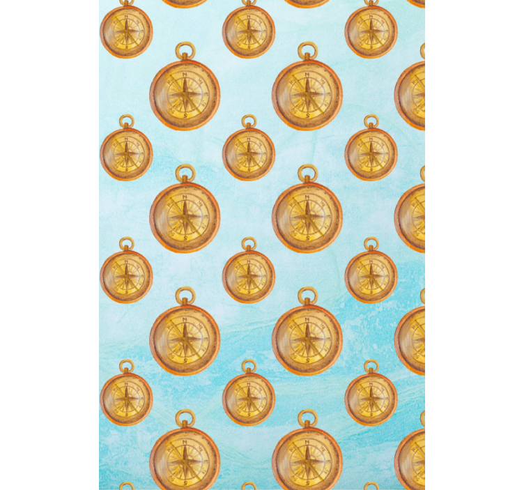 Estore de rolo original padrão de bússola vintage - TenStickers