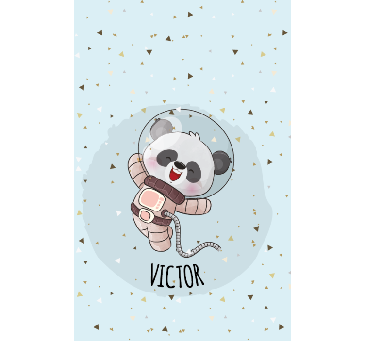 Panda fofo para menino com cego de berçário - TenStickers