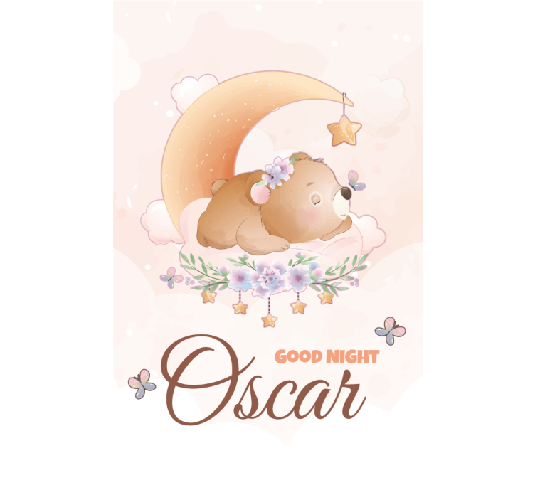 Urso fofo para menino com cego de berçário - TenStickers