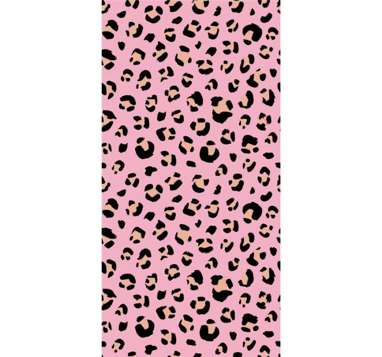 Desenho animado rosa leopardo cego infantil - TenStickers