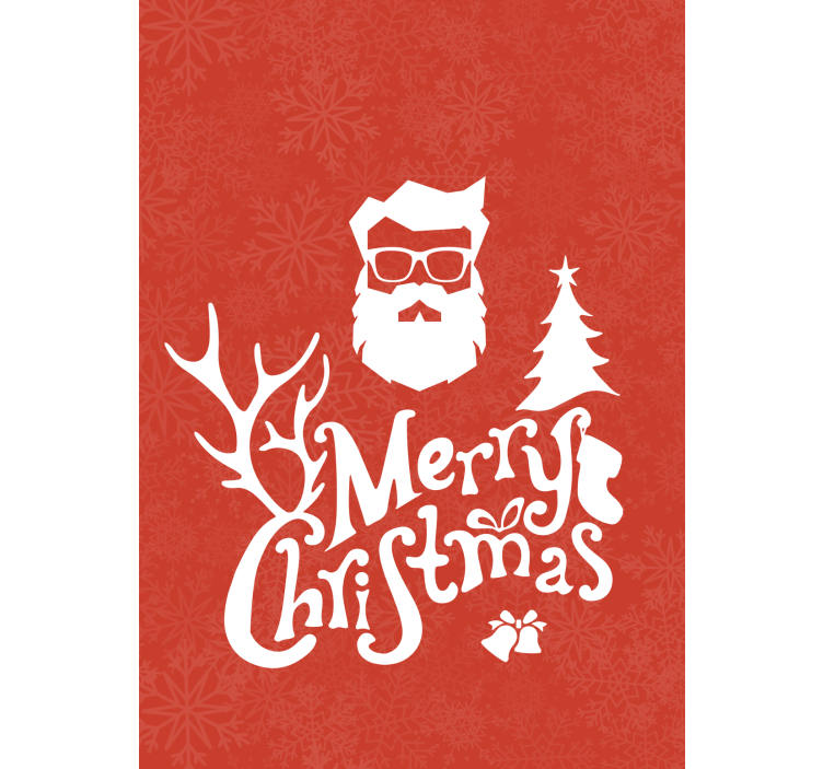 Estore de rolo com frases saudação do papai noel - TenStickers