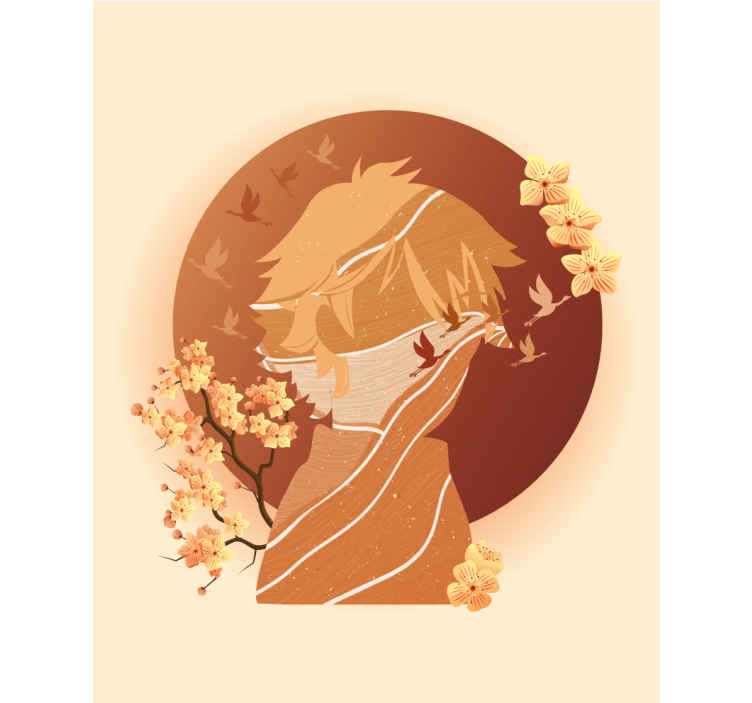 estor original laranja personagem de anime - TenStickers