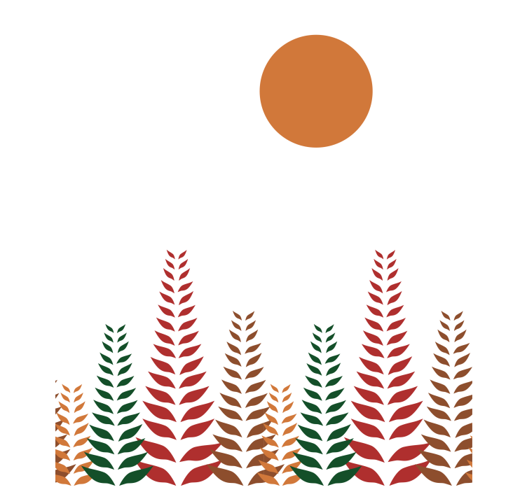 Estore de rolo modernos folhagem retrô e sol - TenStickers