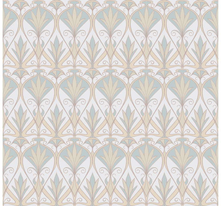 Estore de rolo elegantes motivo vegetal cinza - TenStickers