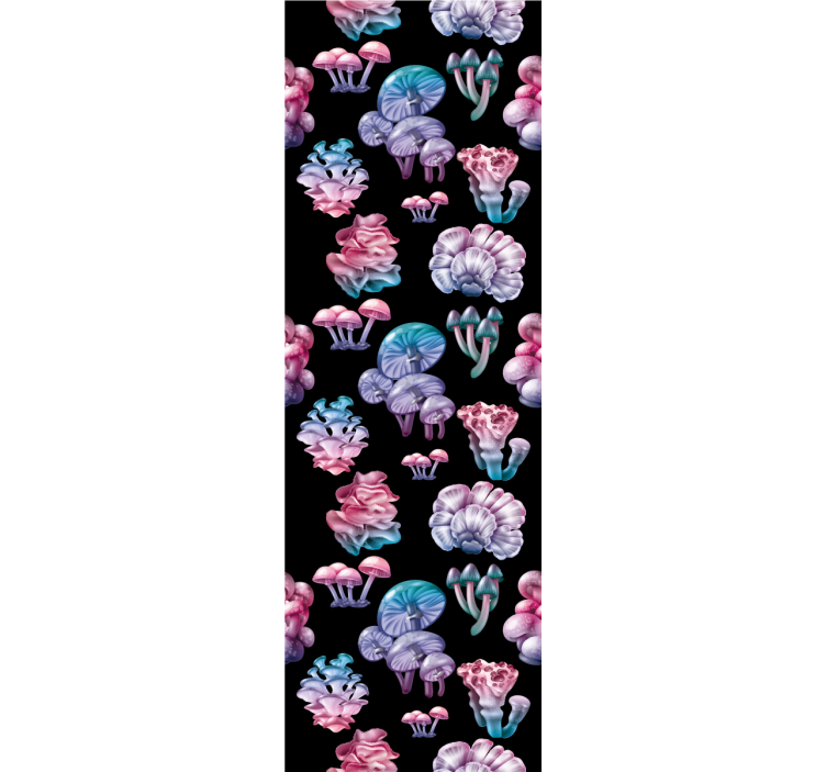 Estor padrões coloridos de cogumelos - TenStickers