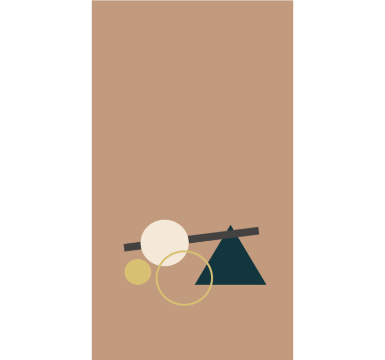 Estore de rolo modernos equilíbrio de formas geométricas - TenStickers