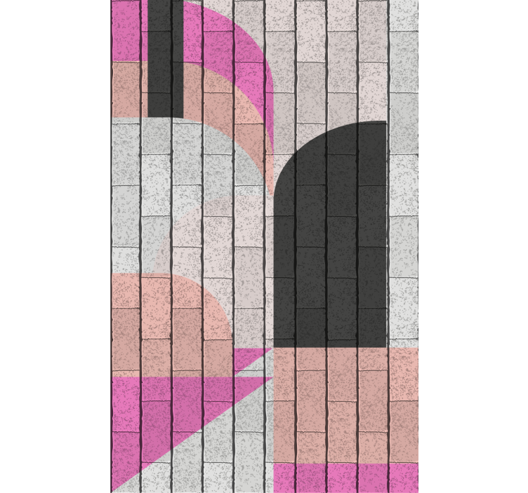 Estore de rolo modernos padrão de arquitetura geométrica - TenStickers