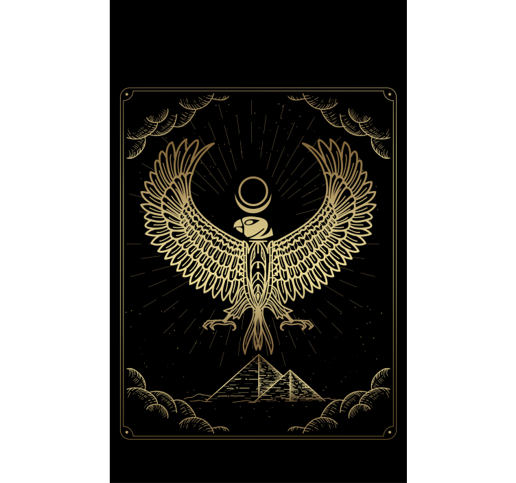 Deus egípcio do sol 'horus' elegante cego - TenStickers