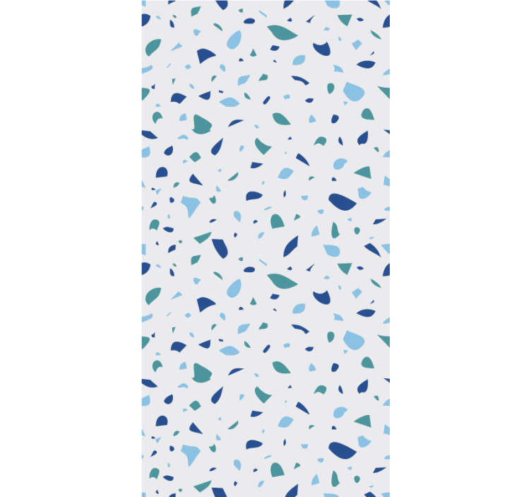Estore de rolo texturas e padrões efeito terrazzo azul - TenStickers