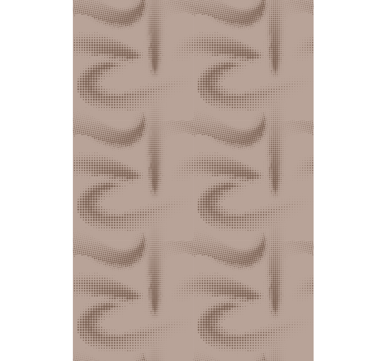 Estore de rolo texturas e padrões marrom curvo estampado - TenStickers