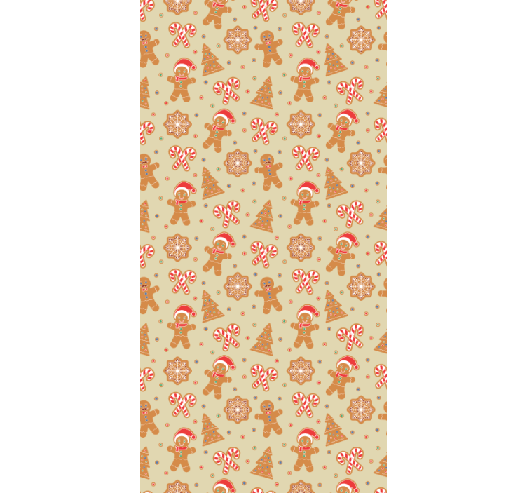 Estore de rolo original alegria do feriado de gengibre - TenStickers